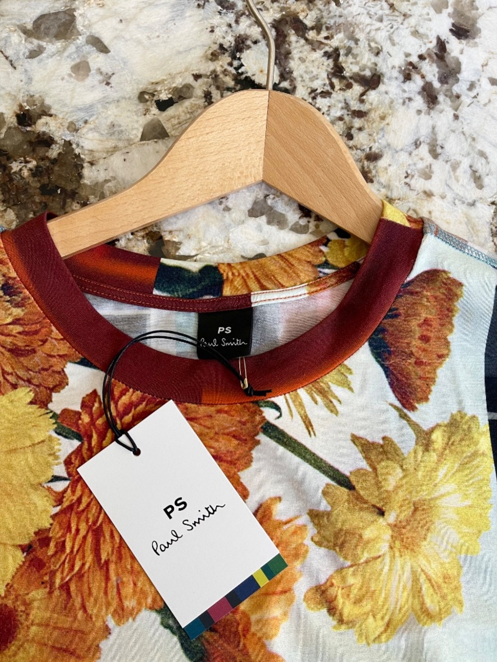 RARE! Paul Smith NWT ‘Daydreaming Floral’ Graphic Print Jersey Dress ~ Size XL - Picture 7 of 10